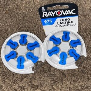Rayovac Hearing Aid Batteries Size 675